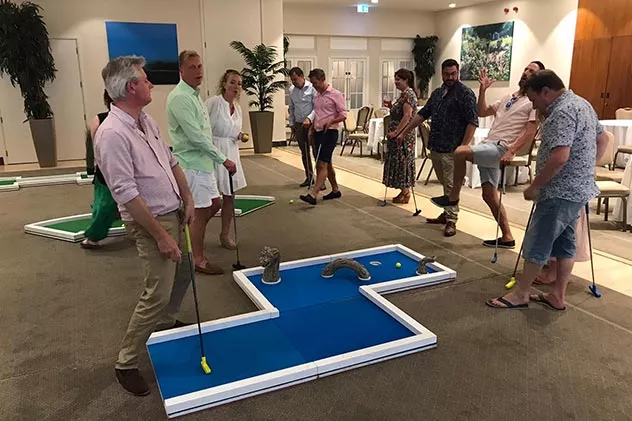 The course design and build team at work