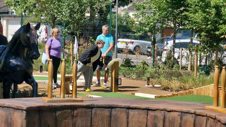 Dynamite Adventure Golf viewed across the site