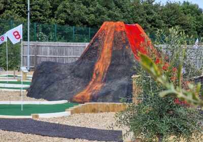 Volcano obstacle on the Peterborough course