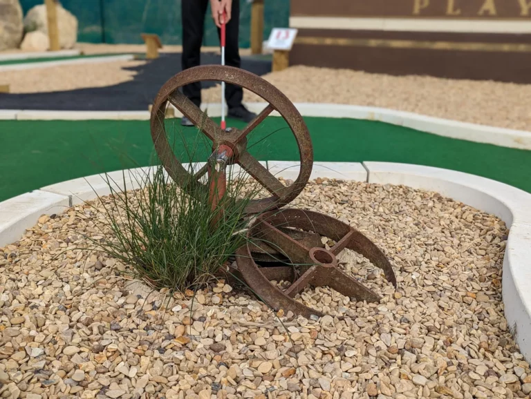 Visitors enjoying Railway Golf at Play2Day